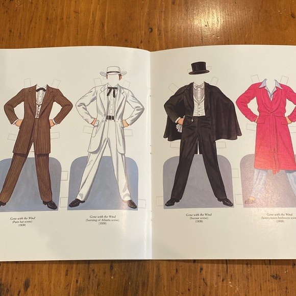 Vintage Clark Gable paper doll book Gone With the Wind Tom Tierney - Picture 9 of 12
